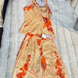 Paul Smith 100% Silk 2-piece pant set